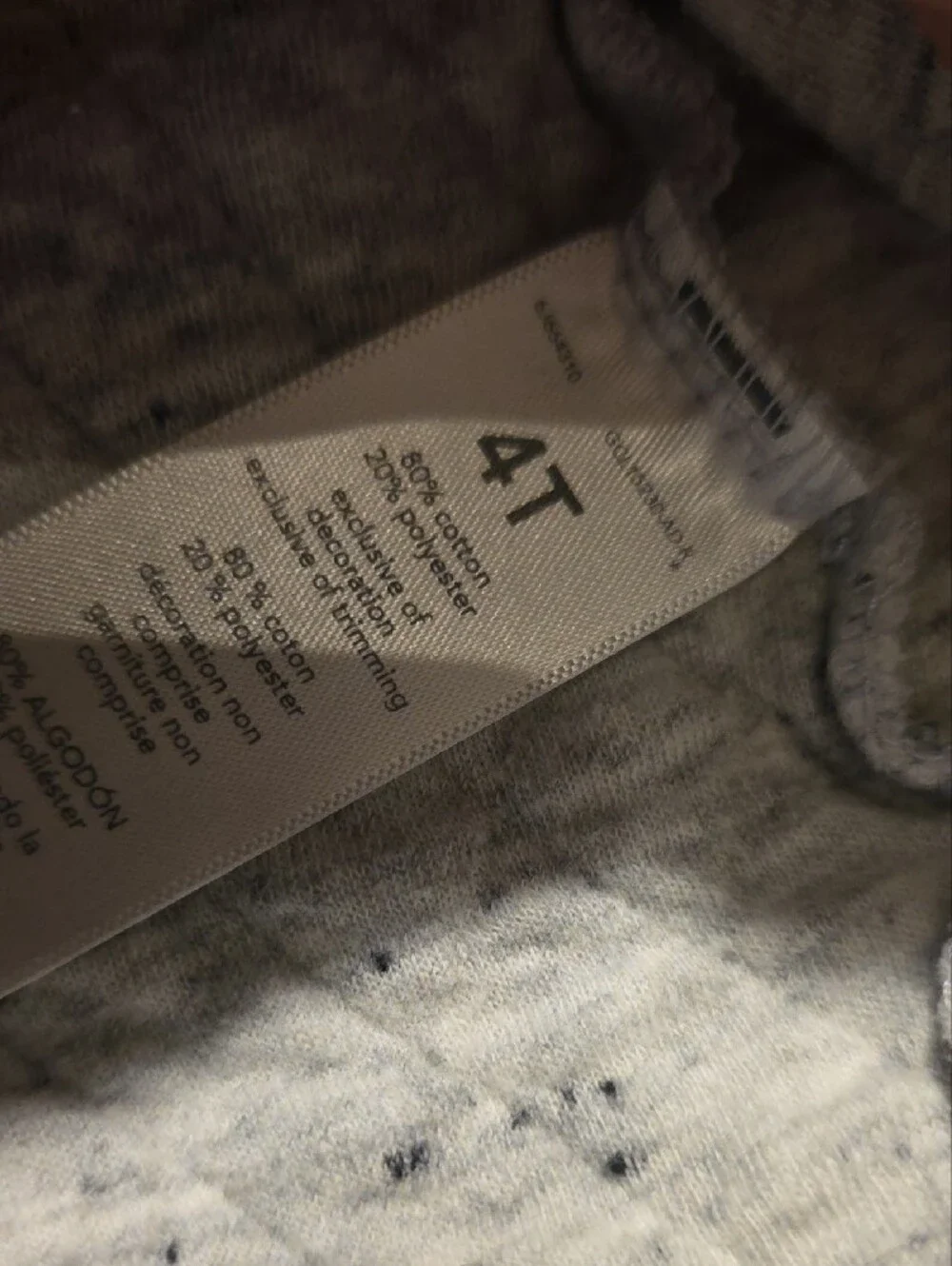 Osh Kosh Children's Quilted Jacket - Light Heather Gray Size 4t